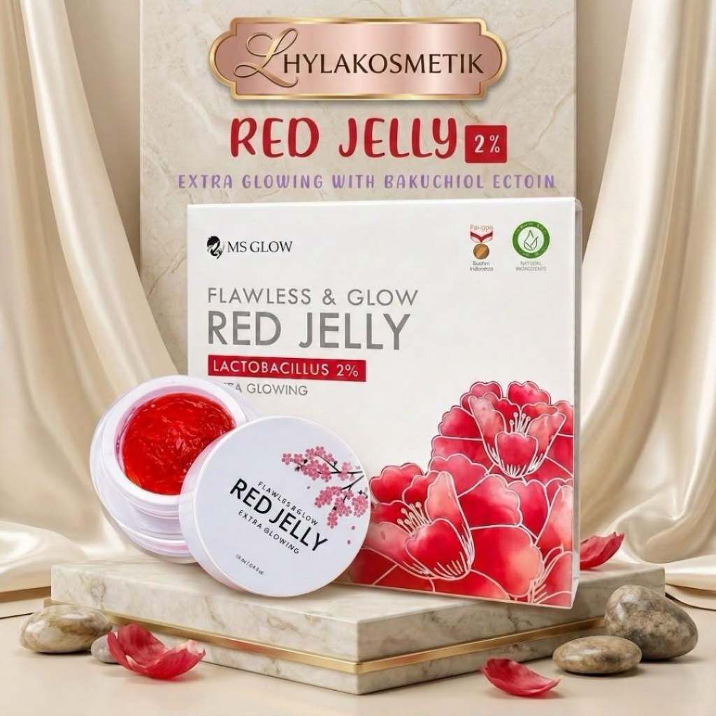 RED JELLY MS GLOW / FLAWLESS GLOW RED JELLY / RED JELLY BY MS GLOW