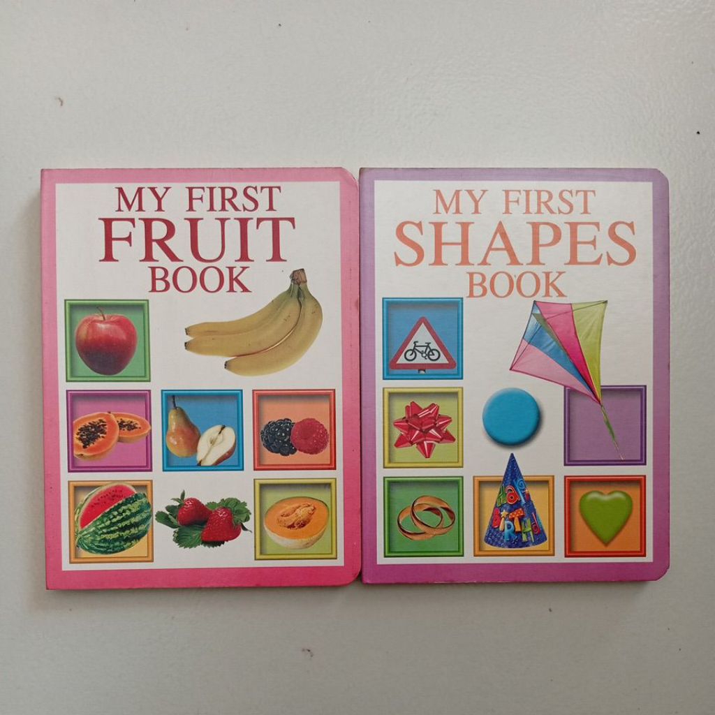 My First FRUIT SHAPES Book Hard Cover Original Bekas