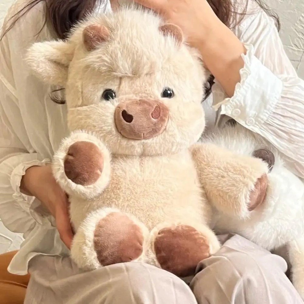 Boneka Sapi New Highland yang Lucu, Mainan Boneka Sapi Imut