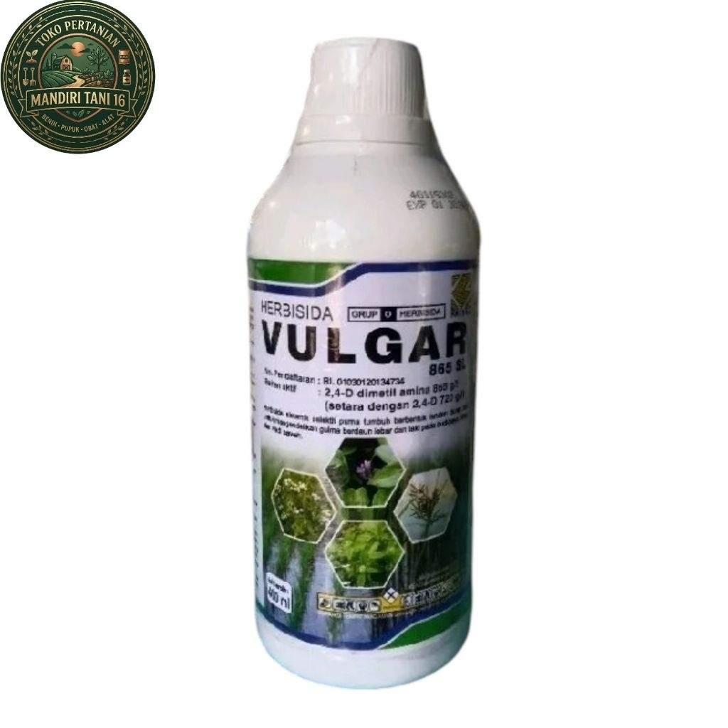 Vulgar 200ml-400ml Racun Rumput Berdaun Lebar Sawah Padi & Tebu Ampuh