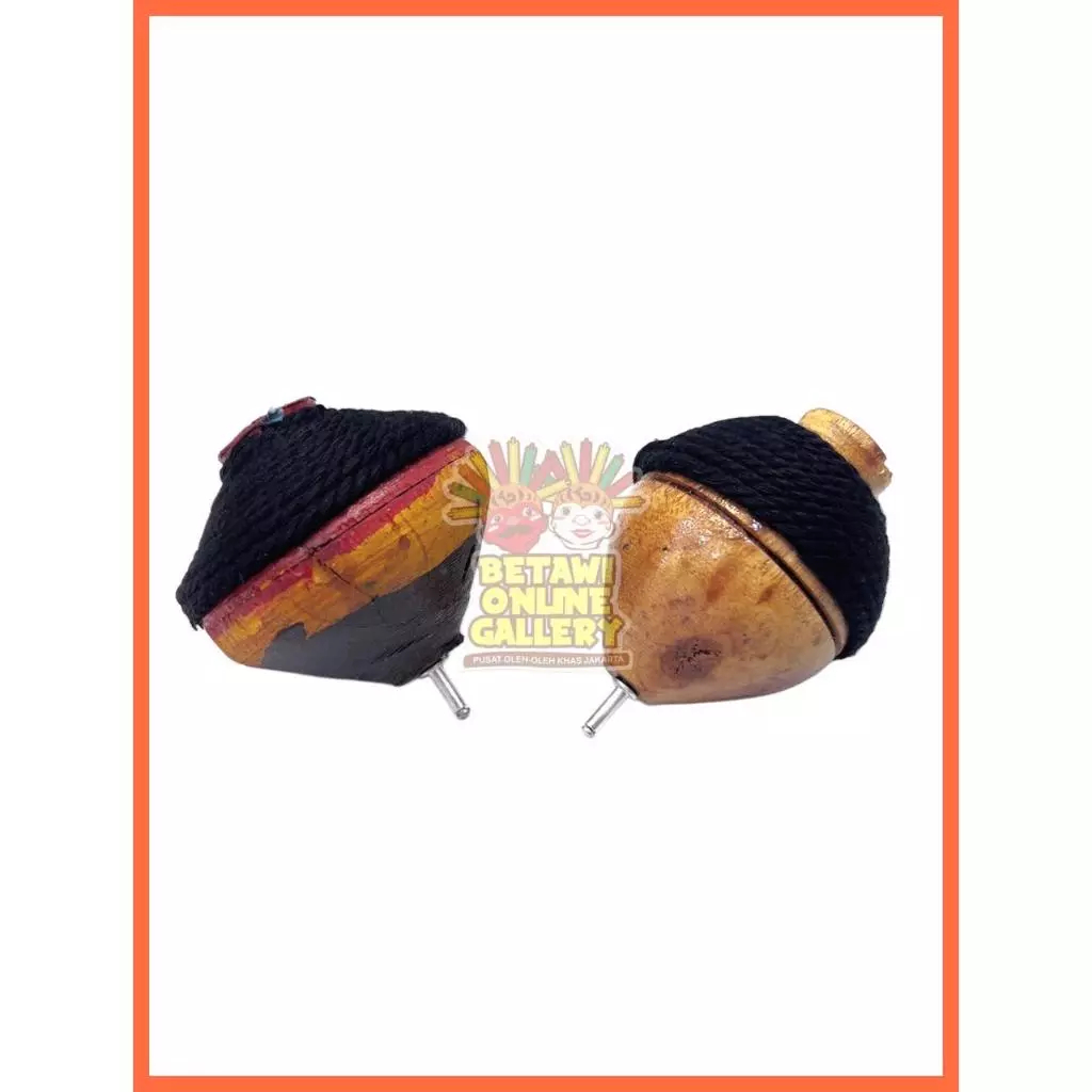 Mainan Tradisional Gangsing Kayu Jadul / Gangsing Panggal Kayu Bulat