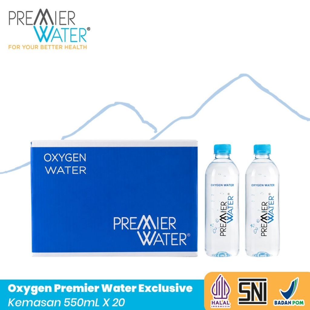 Premier Water Kemasan Exlusive 550 mL x 20 (1 box)