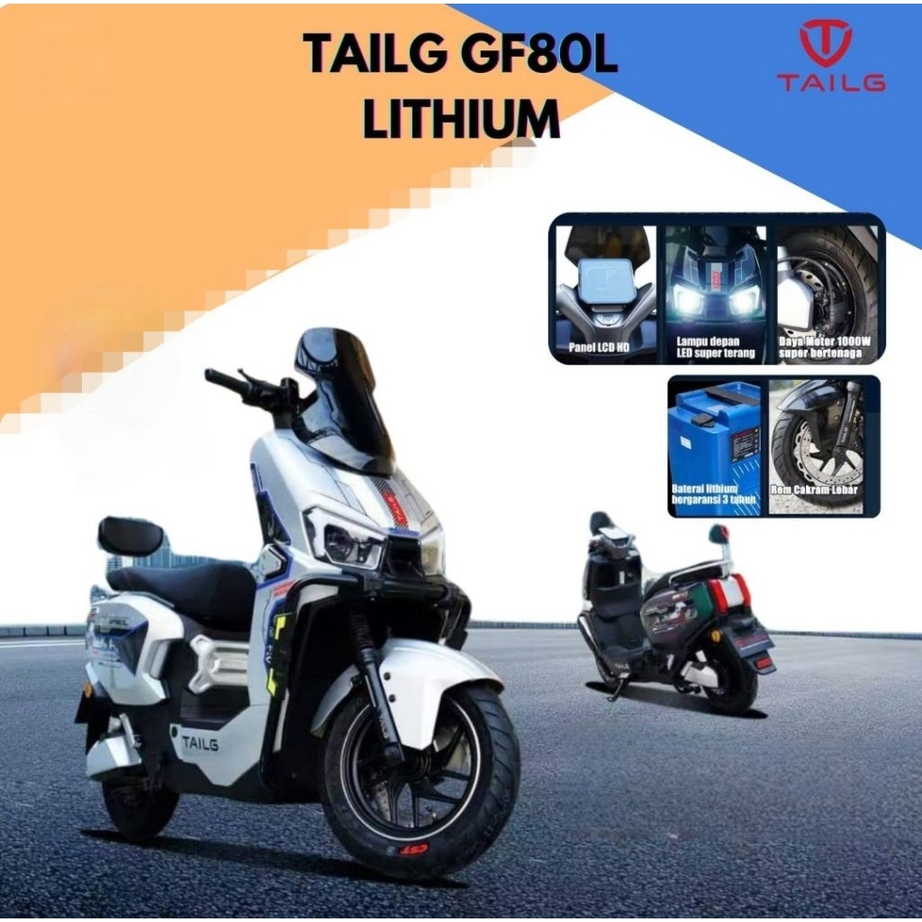 SEPEDA LISTRIK TAILG GF80L PRO