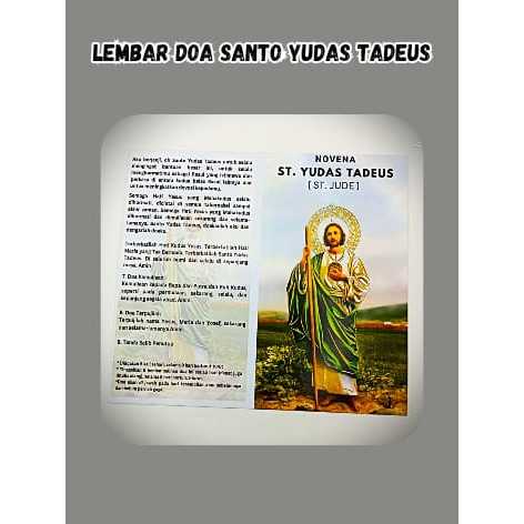 lembar doa Santo Yudas Tadeus