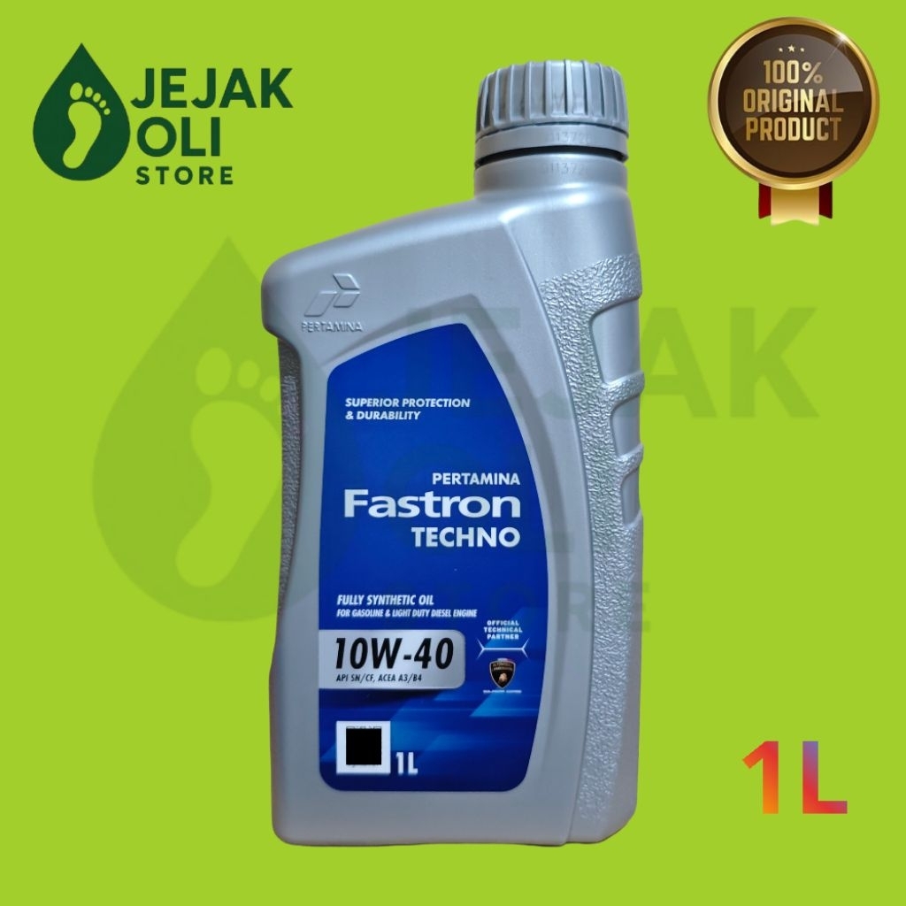 OLI FASTRON TECHNO 10W40 1L API SN OLI MOBIL BENSIN ORIGINAL