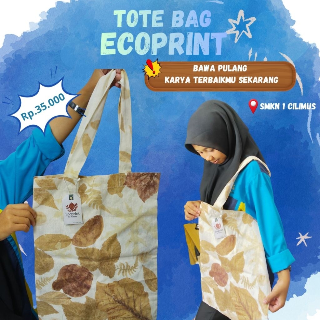 Tote bag ecoprint