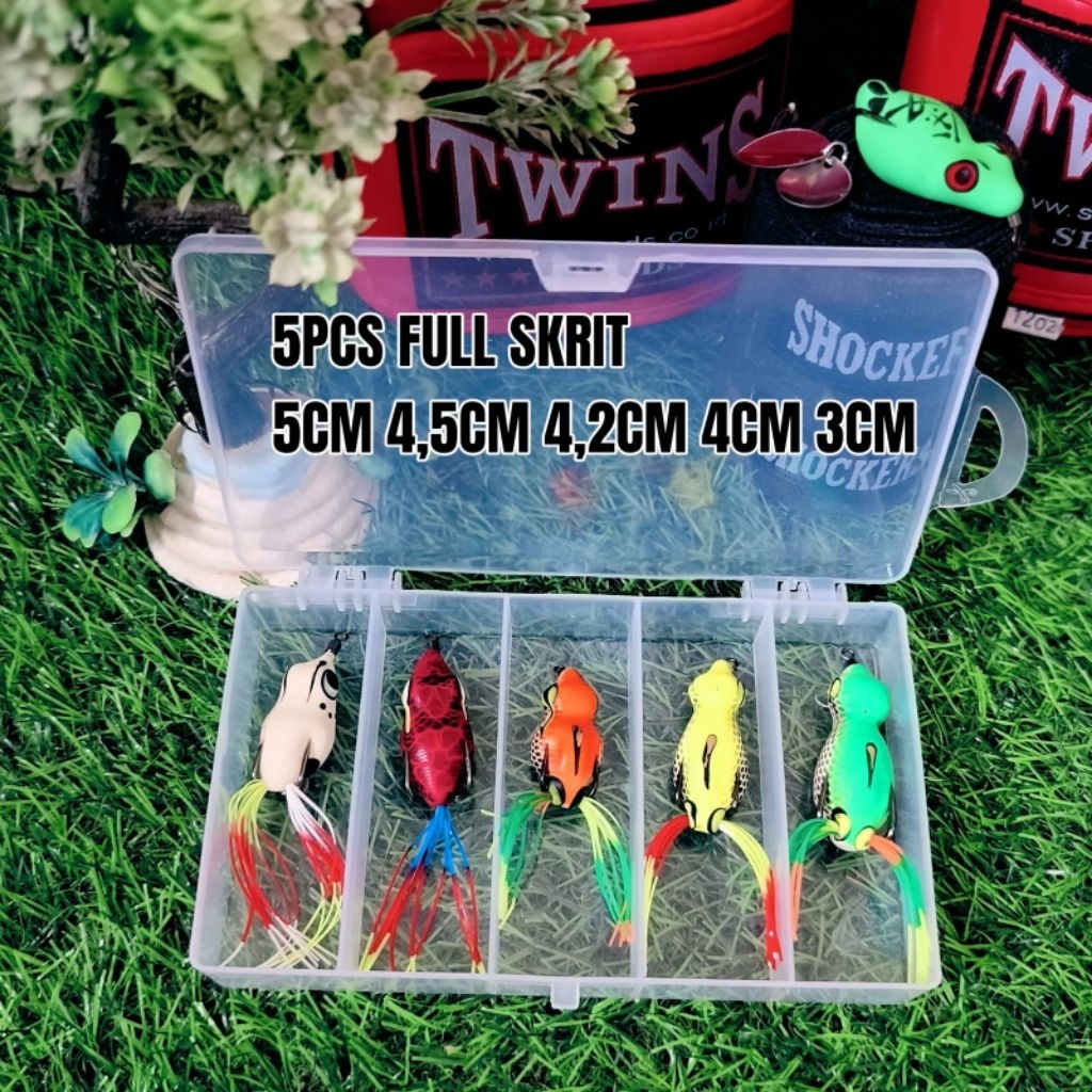 PAKET 5PCS UMPAN CASTING+BOX UMPAN CASTING GABUS