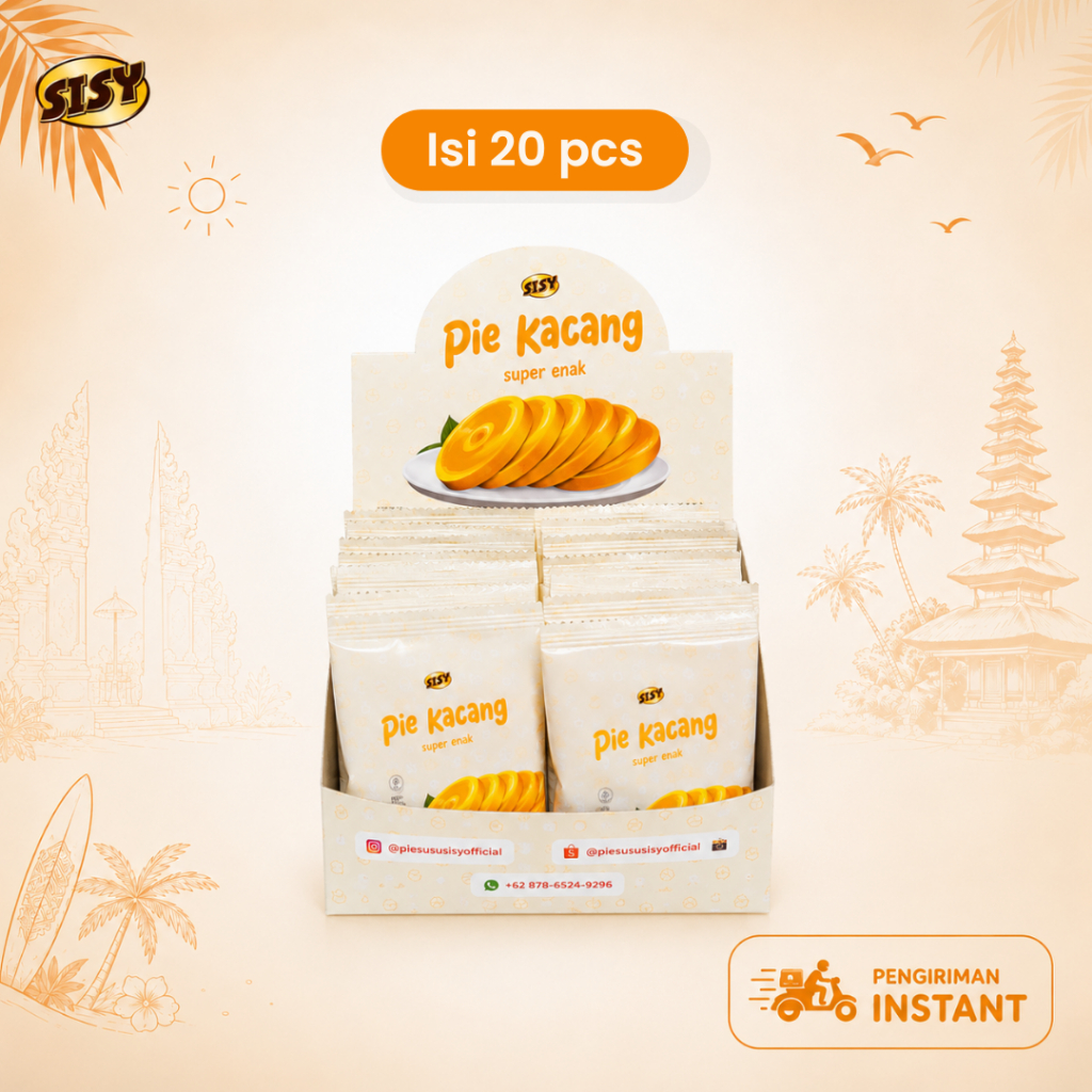 Pie Susu Sisy | PIE KACANG SISY 1 Box isi 20 pcs