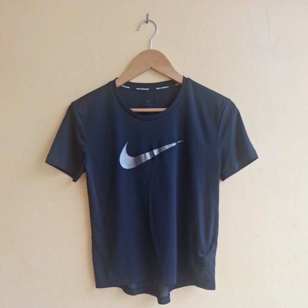 Nike Round Neck Short Sleeve Running Black