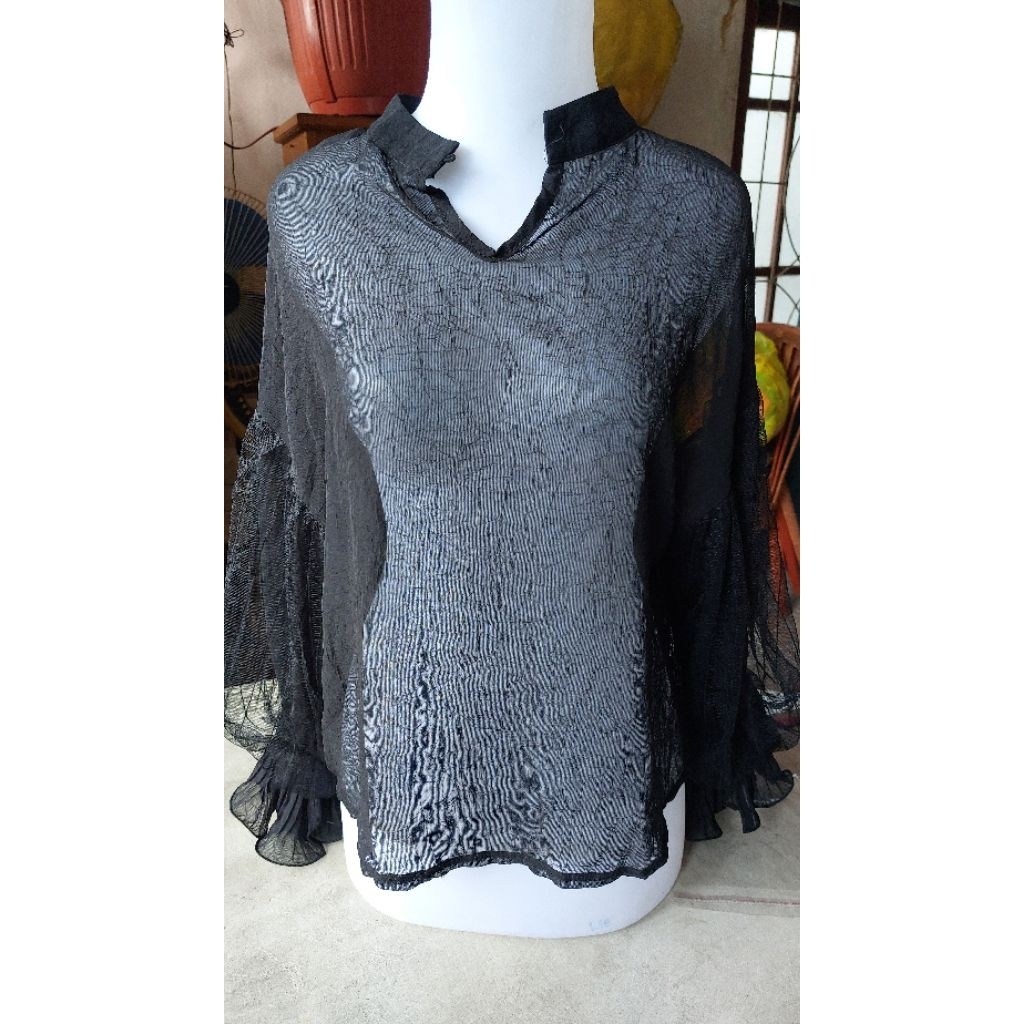 blouse korea / baju transparan / baju luaran / outer