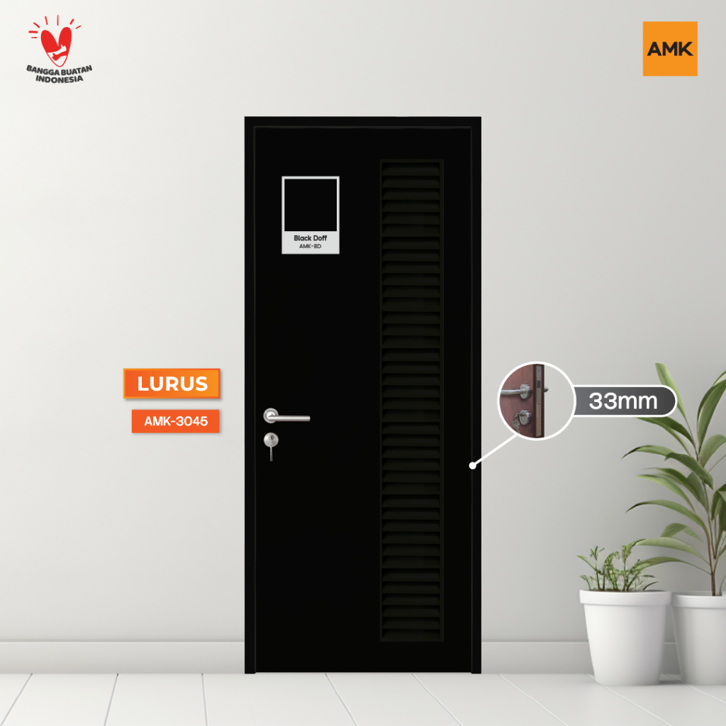 Lurus 33 Black Doff, Panel garis vertikal