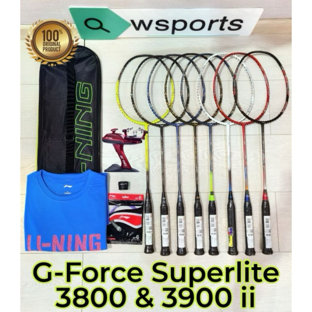 Raket Badminton Lining G Force Superlite 3800 3900 II 2 Original