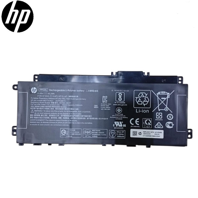 Baterai PP03XL HP Pavilion X360 13-BB 14-DV 14M-DW 14-DK 15-EH0000
