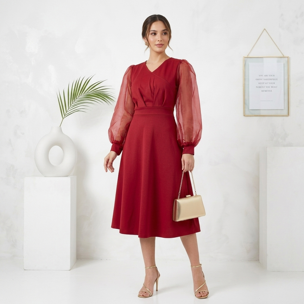 gaun Pesta Kondangan /  dress Cantik Laura  / Bisa COD