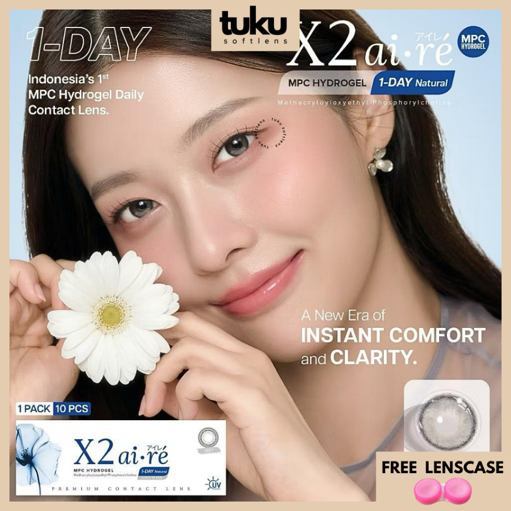 SOFTLENS X2 AIRE CLEAR & COLOR MPC 14,2 MM G.DIA 12,8MM & 13MM NORMAL & MINUS (-0,50 S/D -10,00) BY 