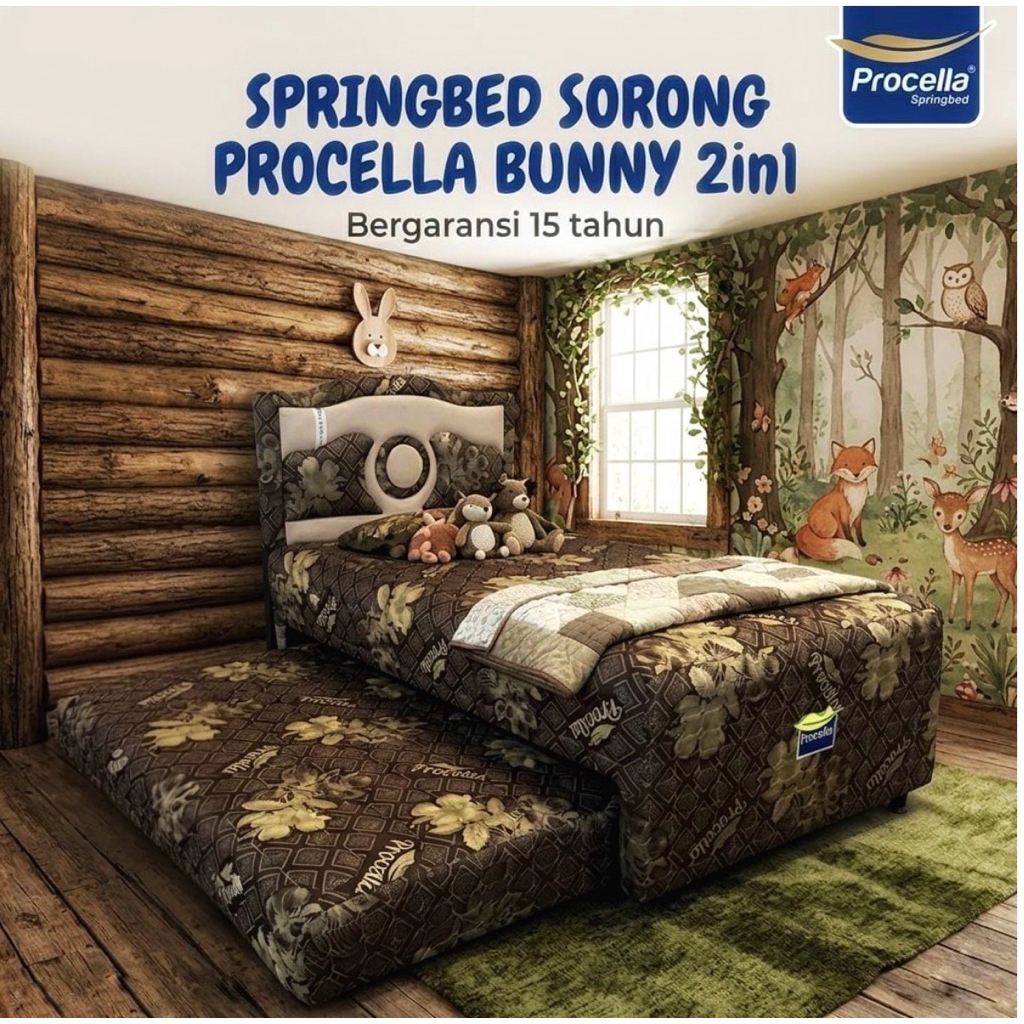 Springbed Sorong Procella Spring Bed Sorong 2 in 1 Procella Bed Dorong Spring Bed Matras Procella Ka