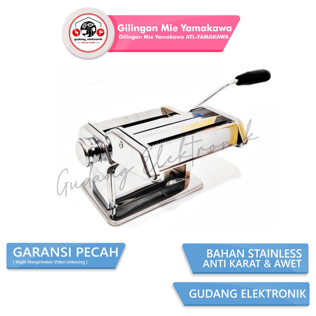 Gilingan Mie Ampia Atlas Marcato Homelux Gilingan mie Oxone Yamakawa ATL-YAMAKAWA