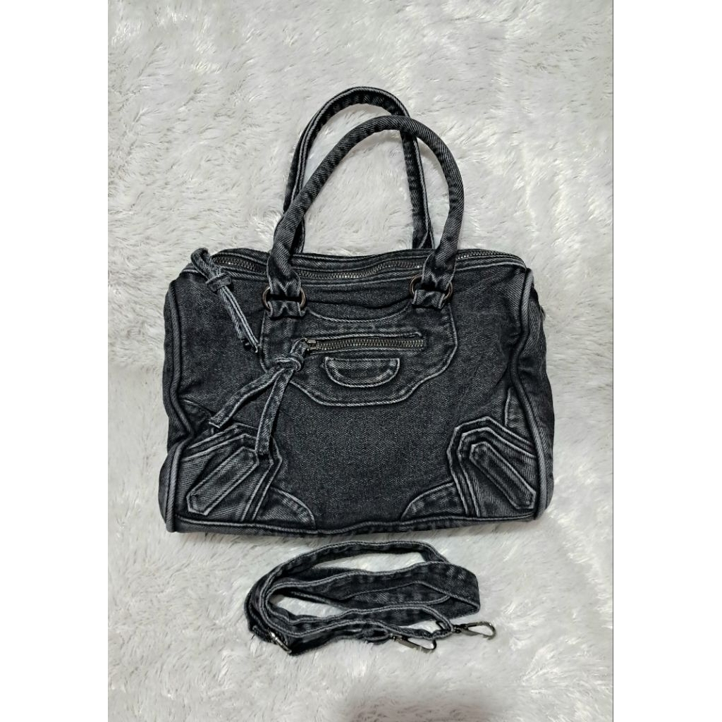NEW Tas handbag jeans hitam/sling bag jeans