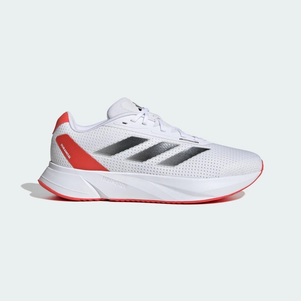 Adidas Duramo SL Men - White Red - Sepatu lari running Original Adidas IE7968 - size 41 1/3