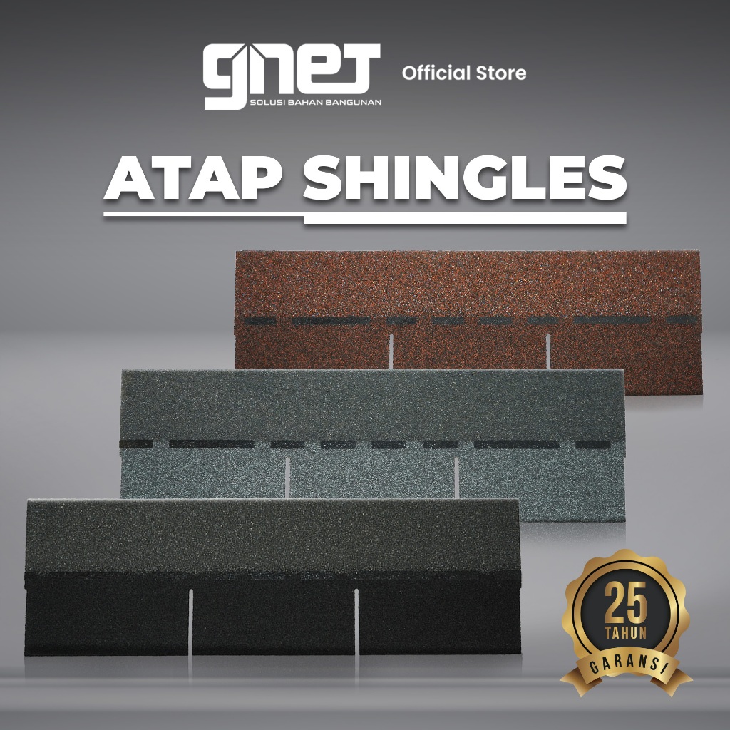 GNET Atap Shingles - Genteng Atap Bitumen Asphalt Premium
