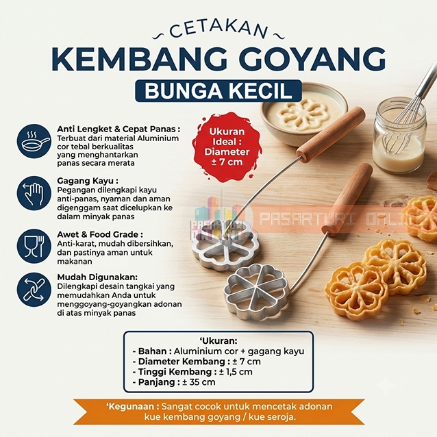 CETAKAN KEMBANG GOYANG BUNGA KECIL