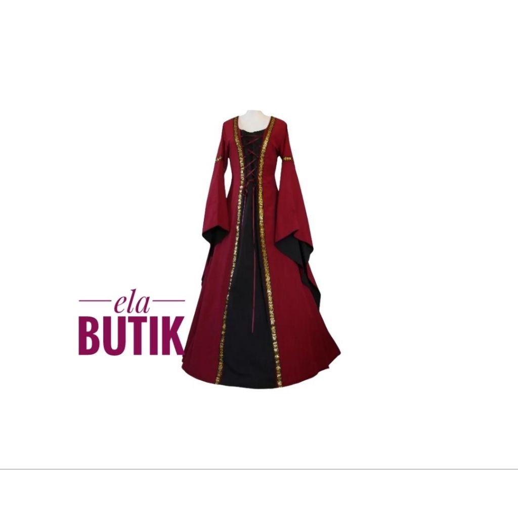 kostum princess medieval dewasa renaissance kostum Halloween