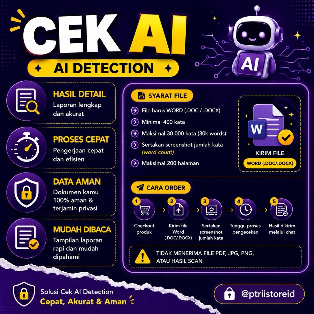 Jasa Cek AI & Similarity ithenticate