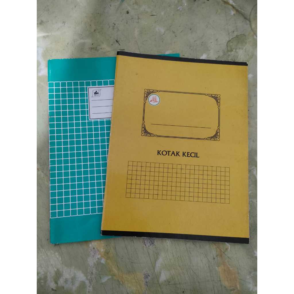 BUKU TULIS PENDEK KOTAK /  KOTAK KECIL / GARIS  TEBAL / TIPIS