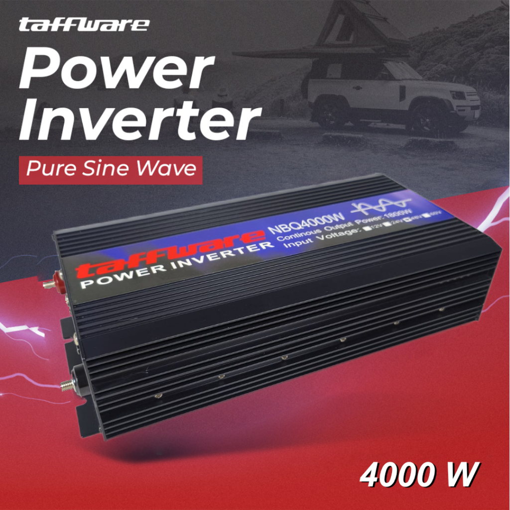 Power Inverter Mobil Pure Sine Wave DC 48V to AC 220V 4000W NBQ4000W Black