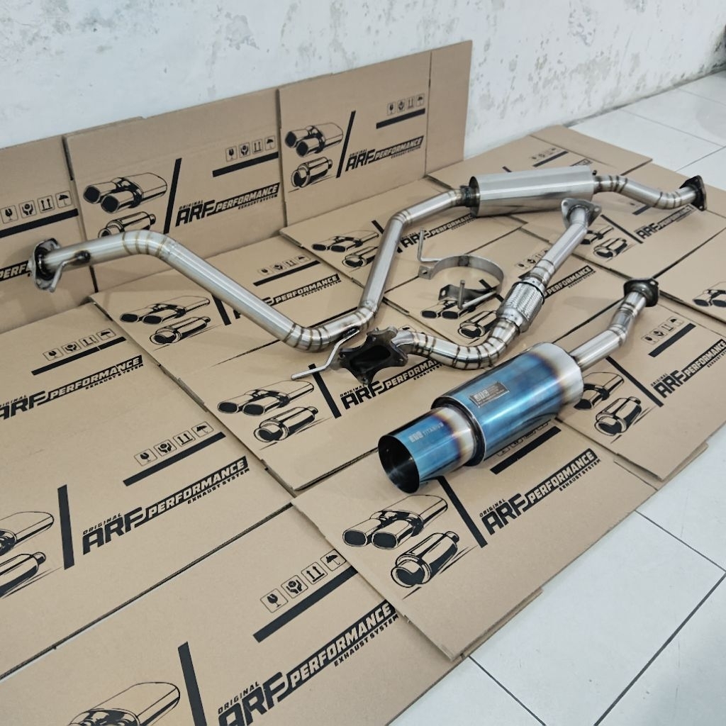 FULLSYSTEM knlalpot mobil BRIO MUFFLER jtc titanium ( replika ) ORIGINAL ARF PERFORMANCE