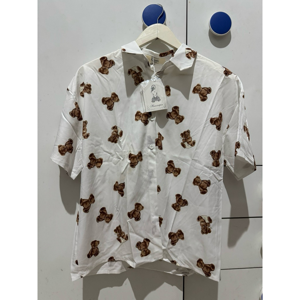 kemeja vintage lucu bkk (teddy bear)