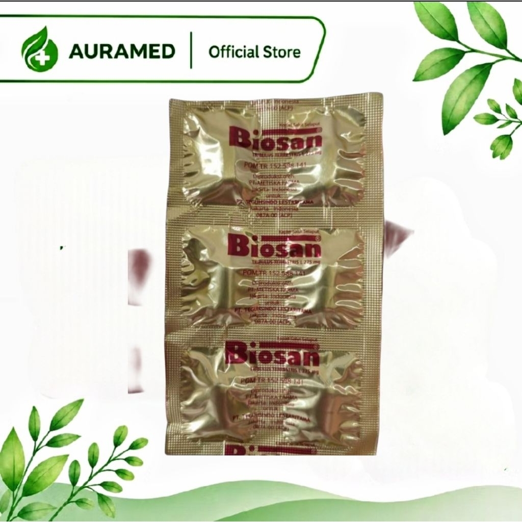 BIOSAN 1 STRIP @6 TABLET EXTRAK TRIBULUS