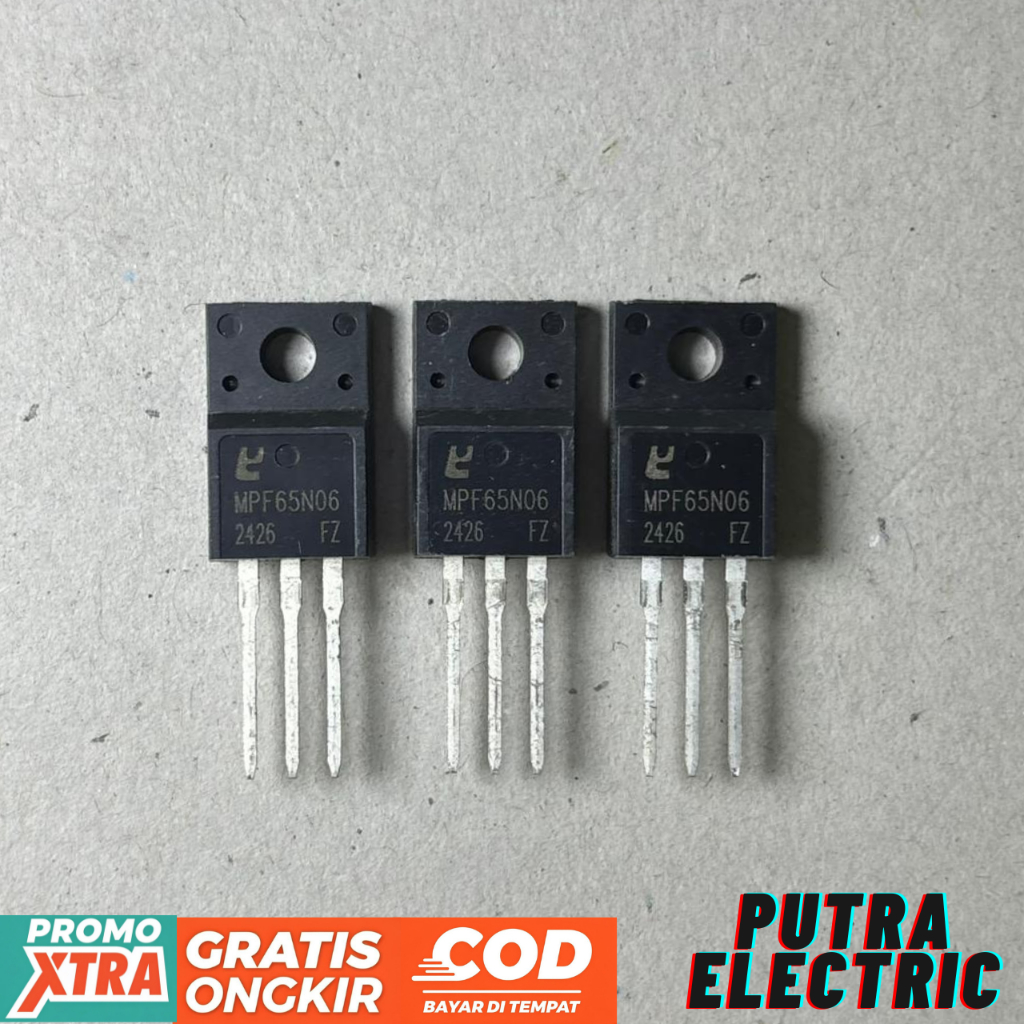 MOSFET MPF 65N06 ASLI ORIGINAL IC TRANSISTOR 65N 06 KUALITAS BAIK