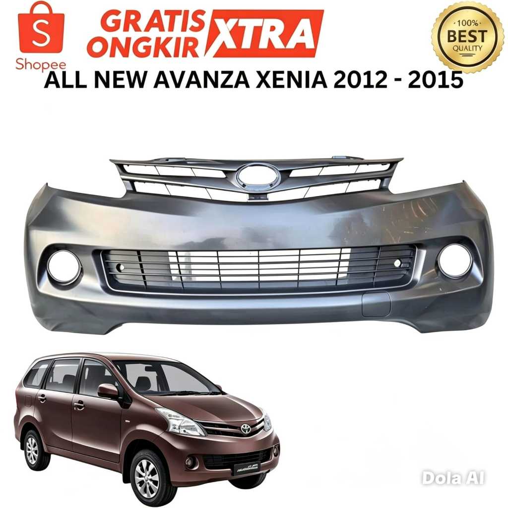 BEMPER BUMPER DEPAN SET GRILL ALL NEW AVANZA XENIA 2012 2013 2014 2015 TIPE G BARU