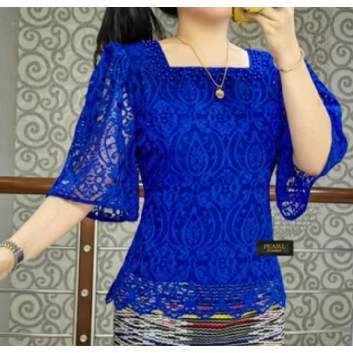 Baju Blouse Brokat Natalan Baju Wanita Baju Atasan Maira Baju Kondangan