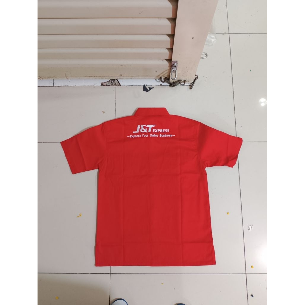 kemeja jnt express baju pdh k&t express merah