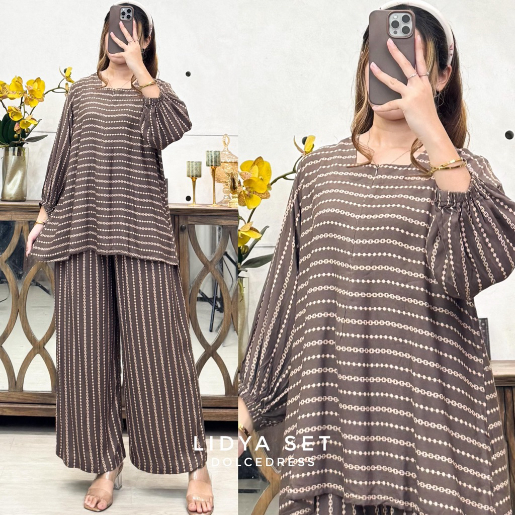 Setelan rayon premium DOLCE DRESS set LIDYA