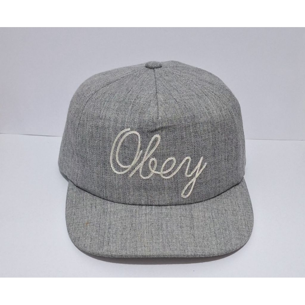 topi obey strap kulit second original unik
