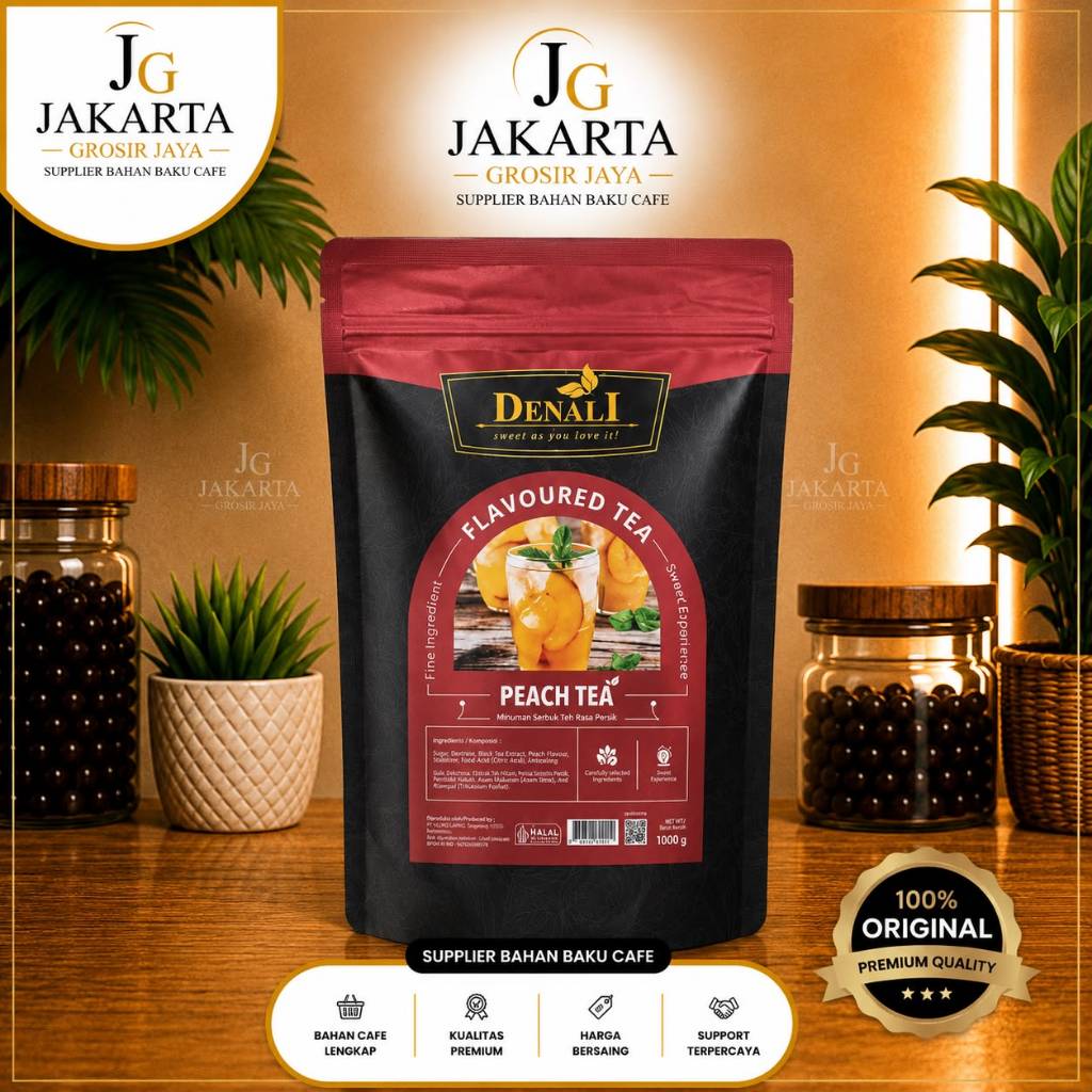 BUBUK DENALI PEACH TEA | POWDER PEACH TEA | PEACH TEA 800 gr