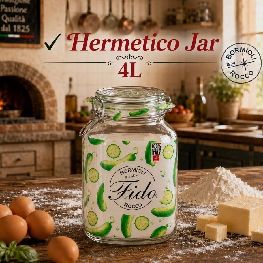 Hermetico Jar 4L/ Hermetico Jar with Jumbo Clamp Lid 149260