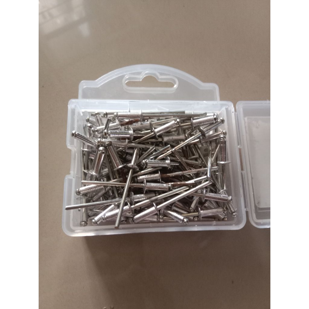 Paku Ripet Alumunium Paku Rivet 3.2mm x 9,5mm 100PCS Kode 435