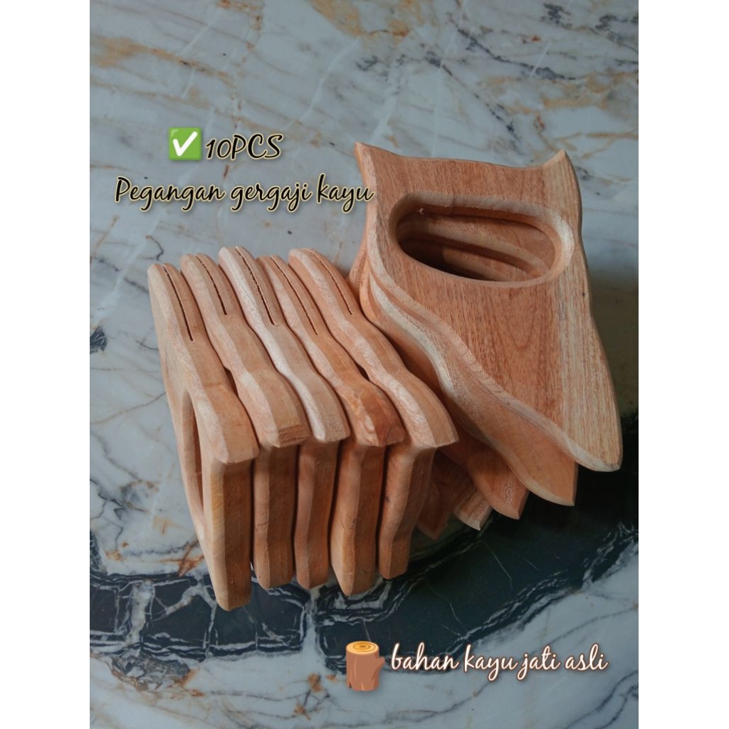 10PCS - PEGANGAN GERGAJI KAYU PANJANG - 3SEKRUP