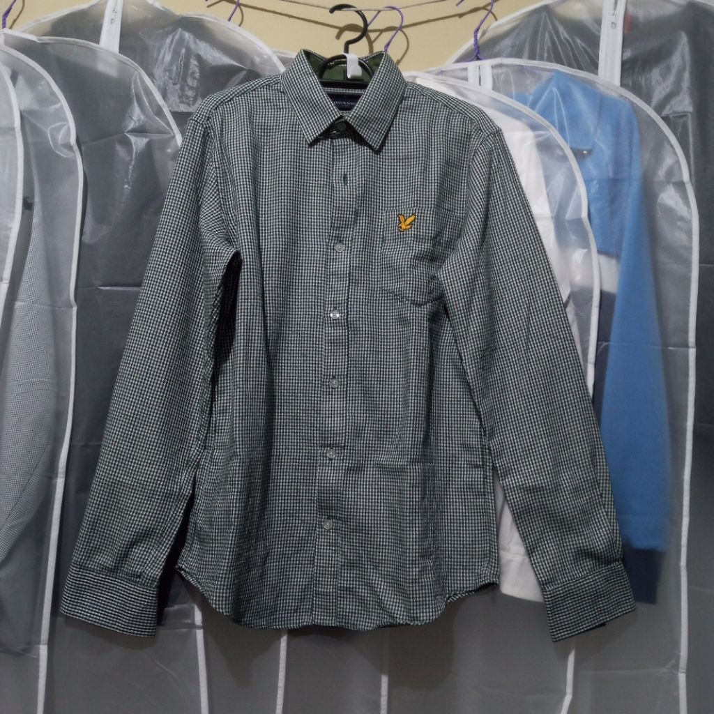 Lyle & Scott Shirt Gingham Kemeja Casuals Formal L&S Not Fred Perry