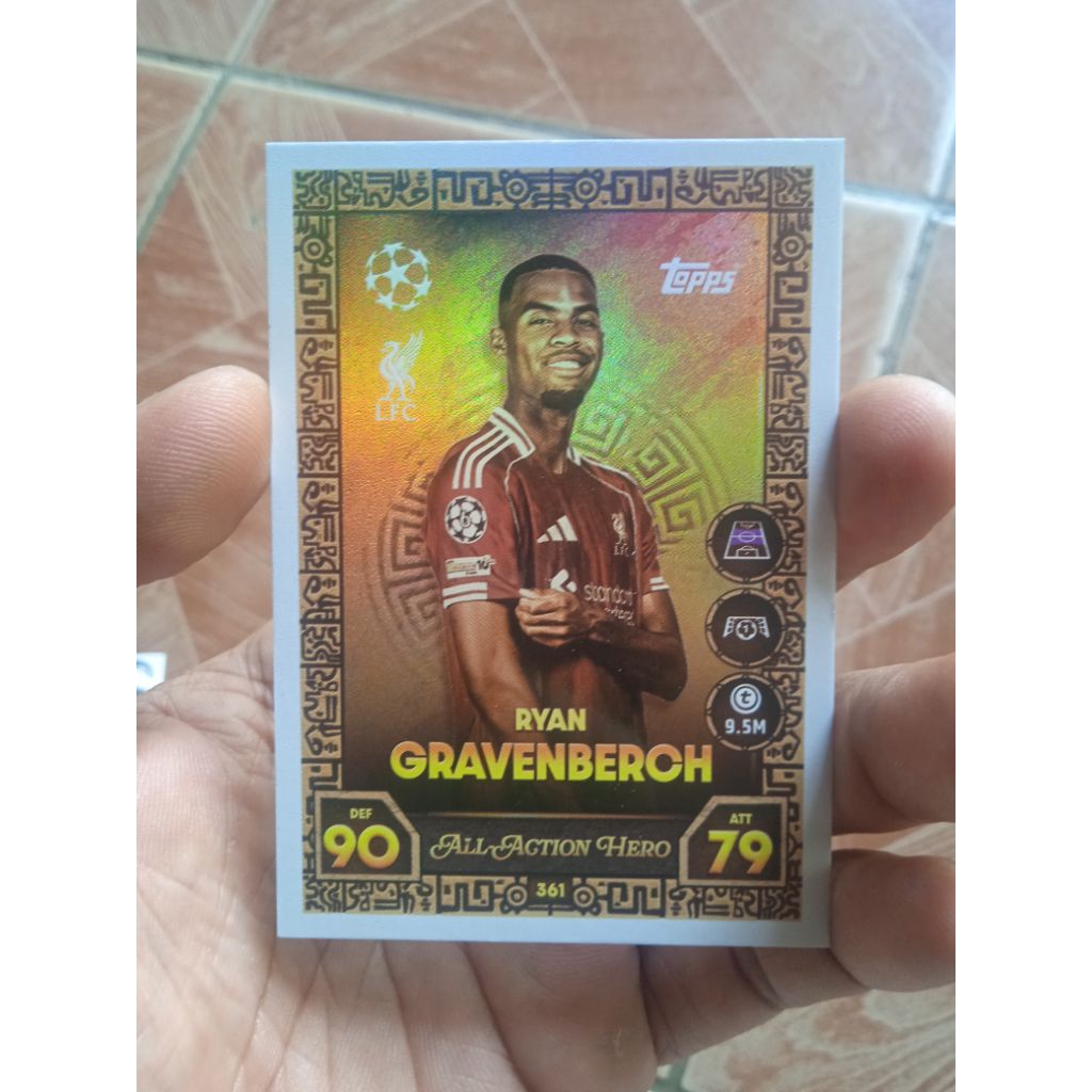 Kartu Bola Topps Match Attax Liverpool Ryan Gravenberch