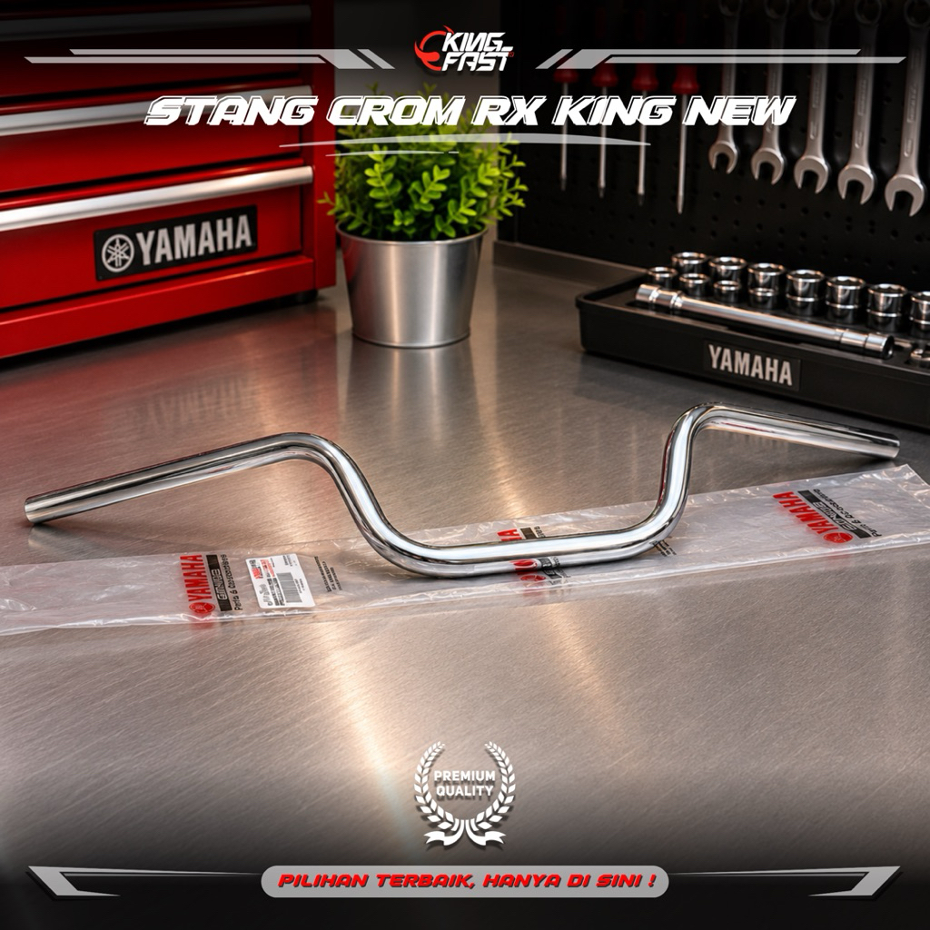 STANG STIR SETANG CROM RX KING RXK RXS YT115 ORIGINAL YAMAHA GENUINE PART 5BP-F6111-00