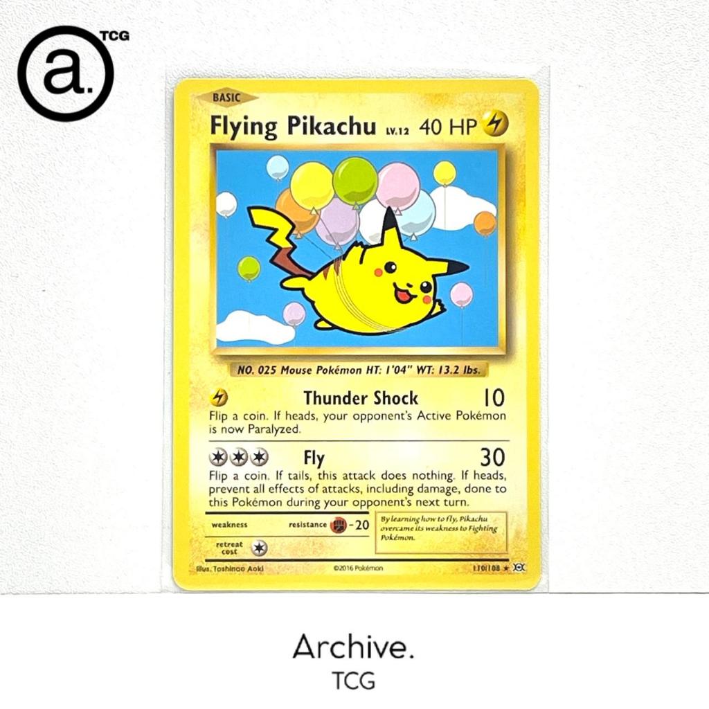 Flying Pikachu Vintage (110/108) Pokemon English ~ Evolutions (EVO)