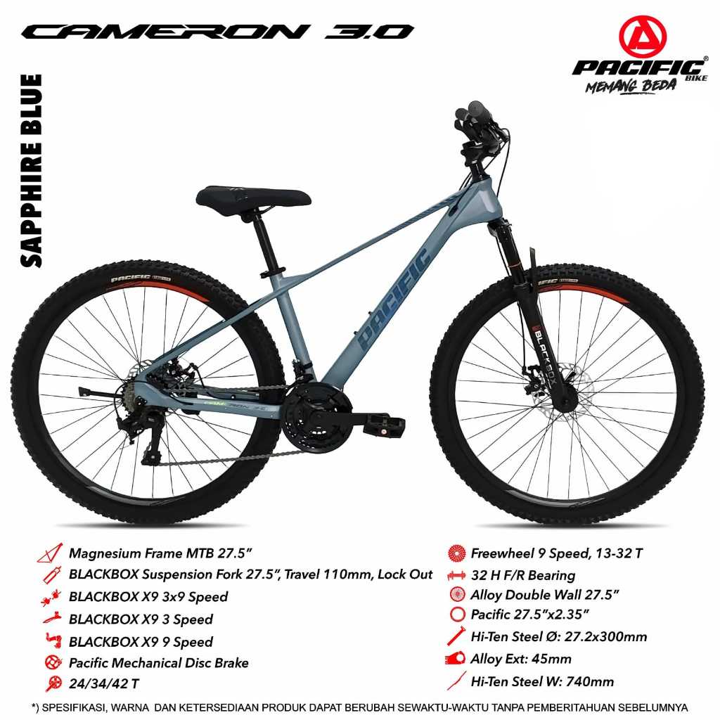 sepeda gunung mtb 26 inch pacific cameron 3.0 magnesium alloy sepeda gunung