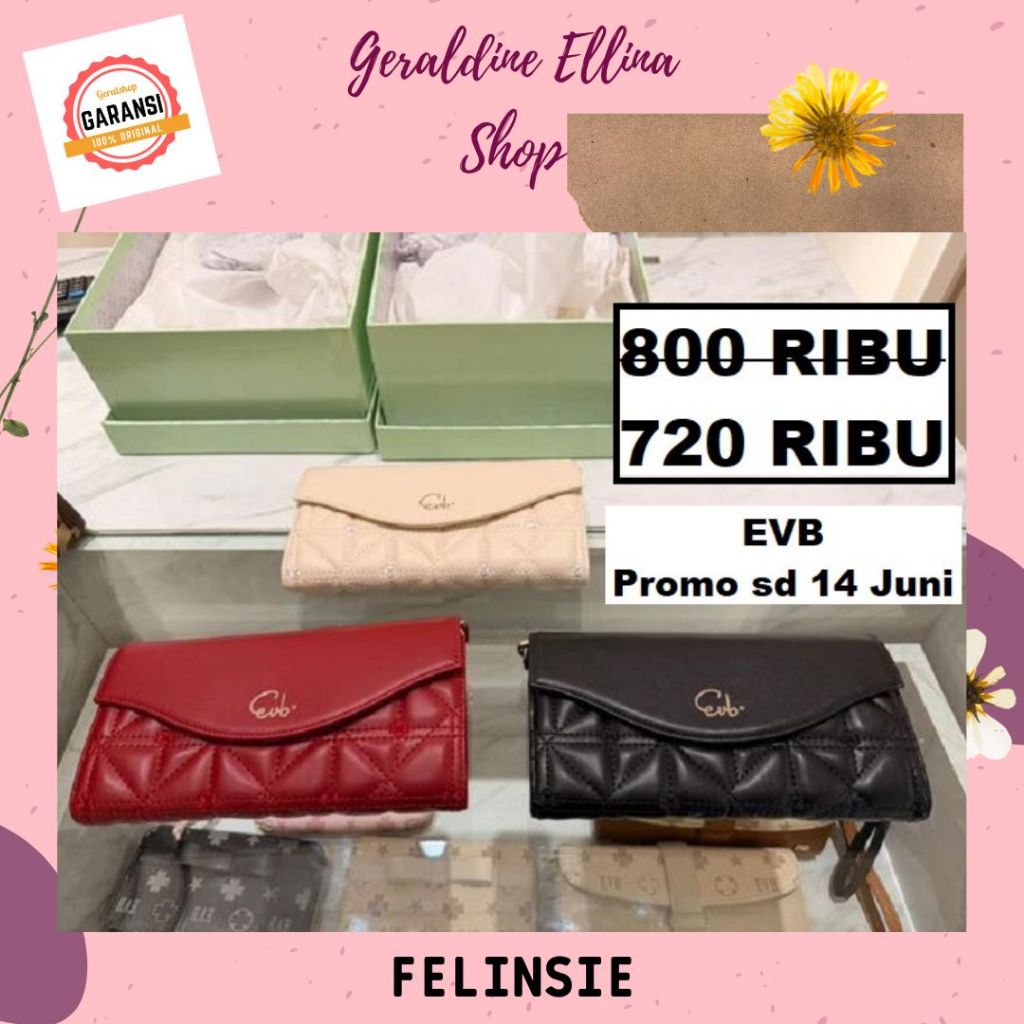 Dompet EVB wanita sale original 100% seri FELINSIE