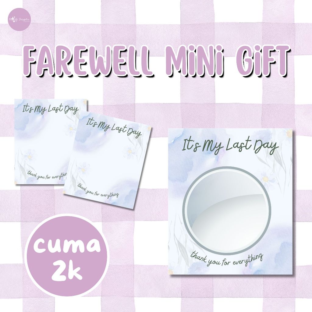 Mini GIft Cermin Bulat Farewell Resign Ultah Souvenir Wedding
