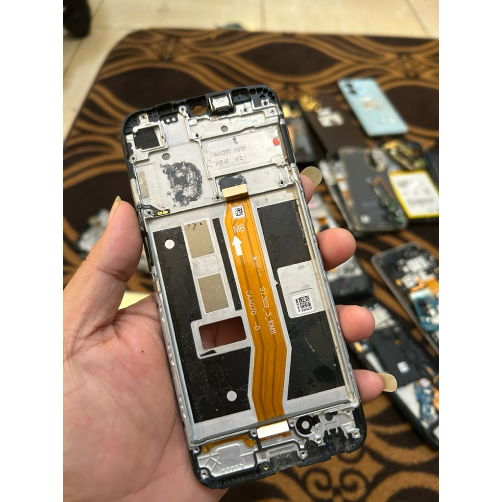 Bazel Tatakan Lcd Oppo A16 Original Copotan